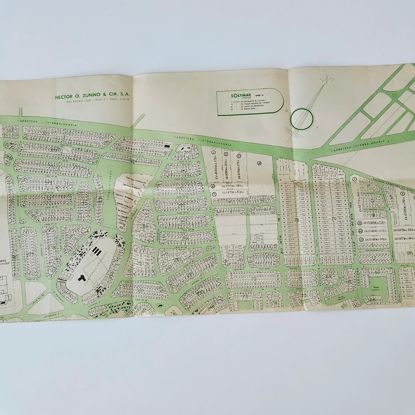 Balneario Solymar - Folleto/Plano promocional