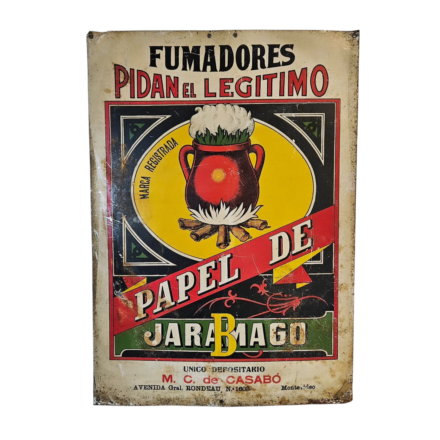 Chapa litografiada Jaramago
