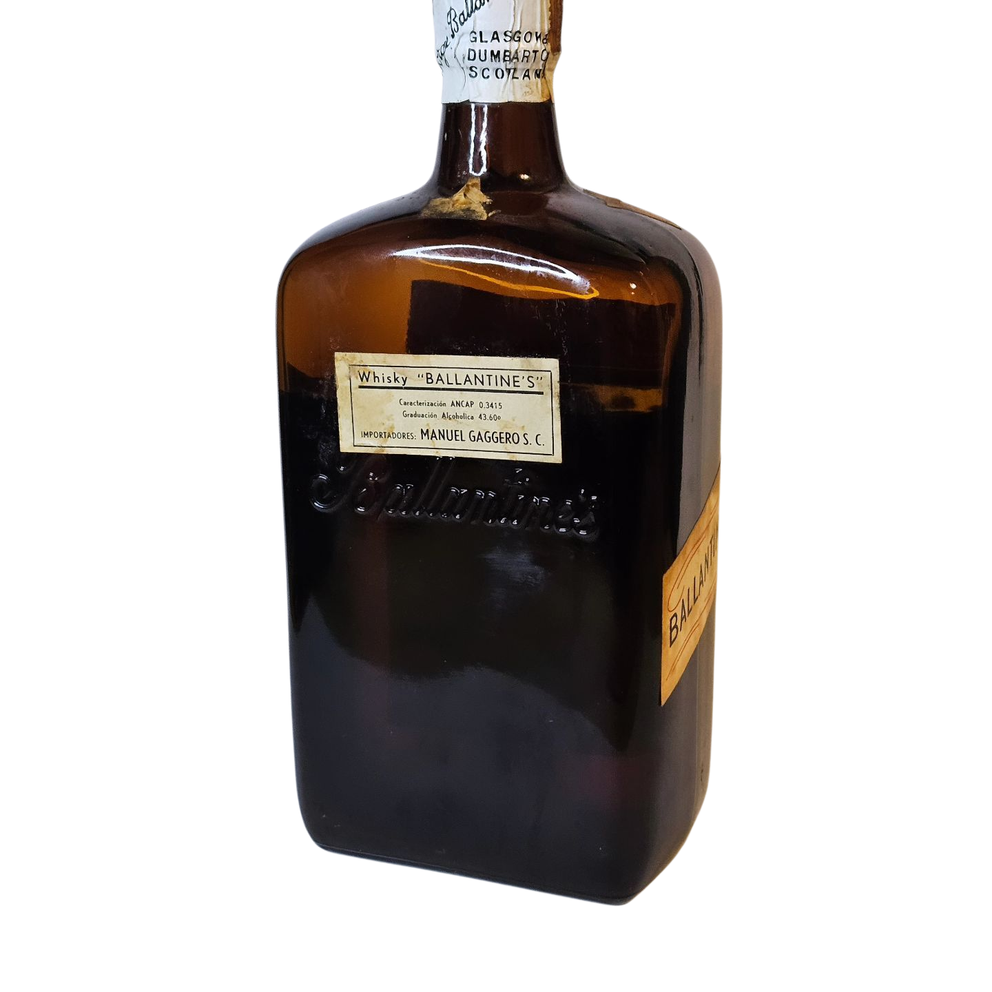 Antigua Botella Whisky Ballantine’s Sellada