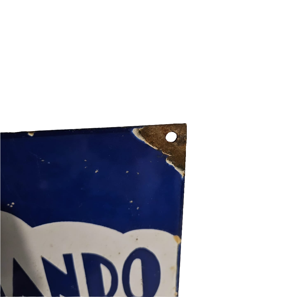 Antigua Chapa esmaltada de Polvora Principe Fernando