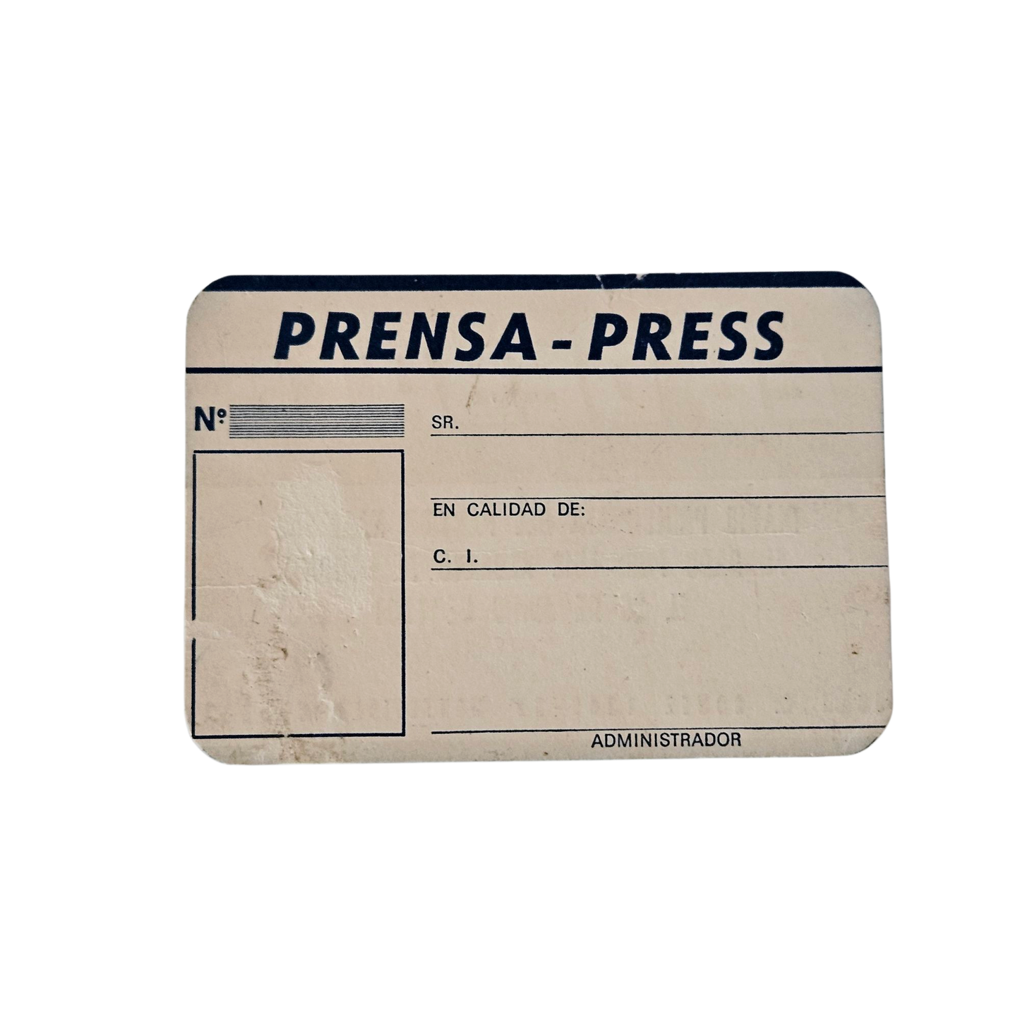 Carnet de Prensa diario "El Debate" del Partido Nacional