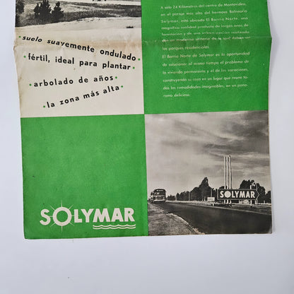 Balneario Solymar - Folleto/Plano promocional