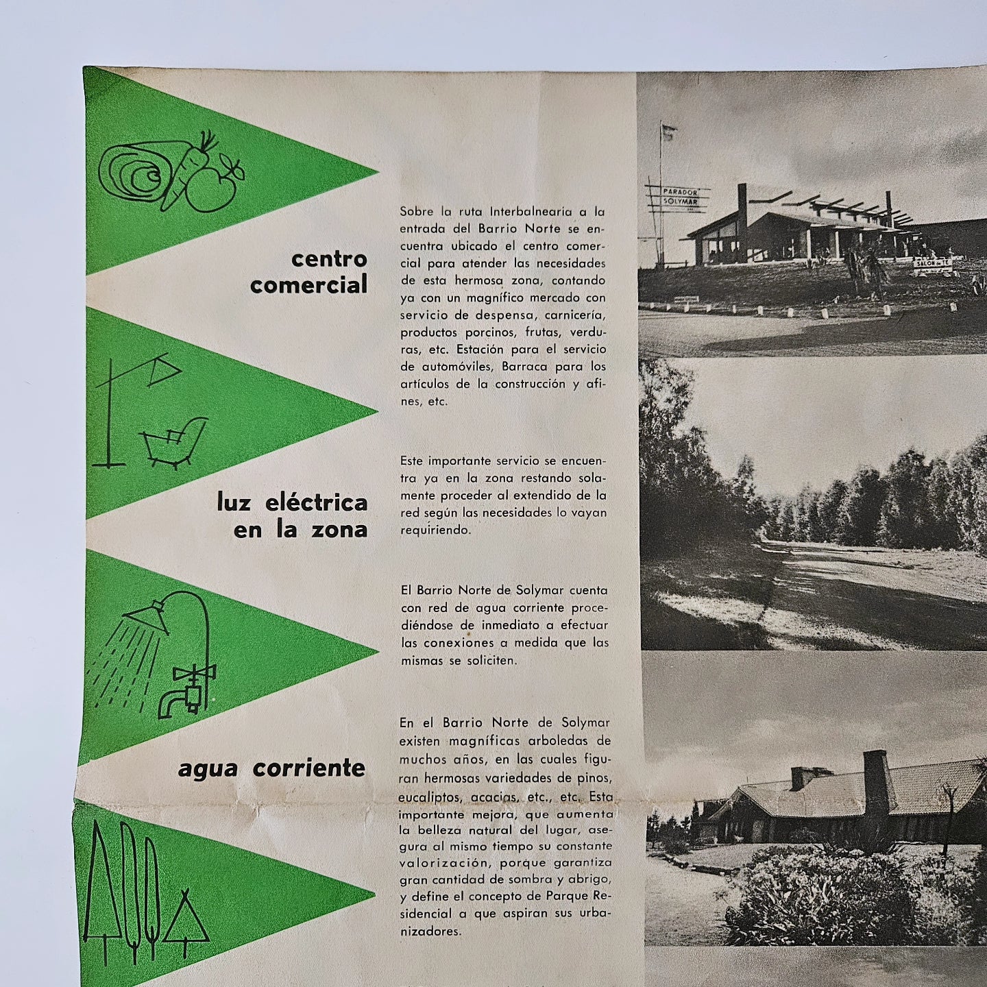 Balneario Solymar - Folleto/Plano promocional