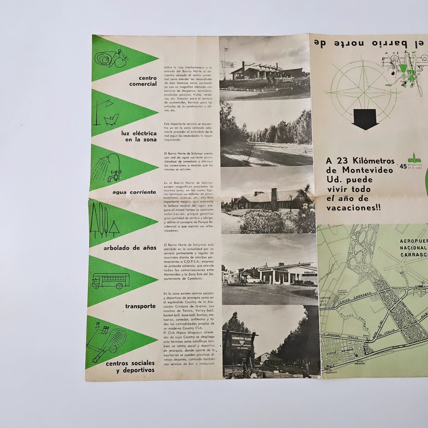 Balneario Solymar - Folleto/Plano promocional