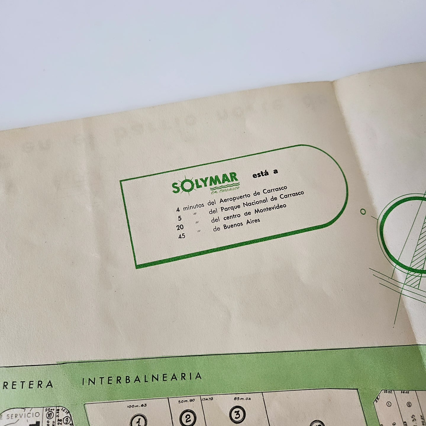 Balneario Solymar - Folleto/Plano promocional