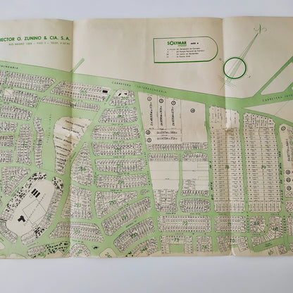 Balneario Solymar - Folleto/Plano promocional