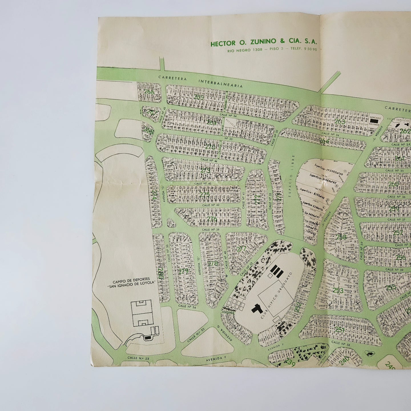 Balneario Solymar - Folleto/Plano promocional