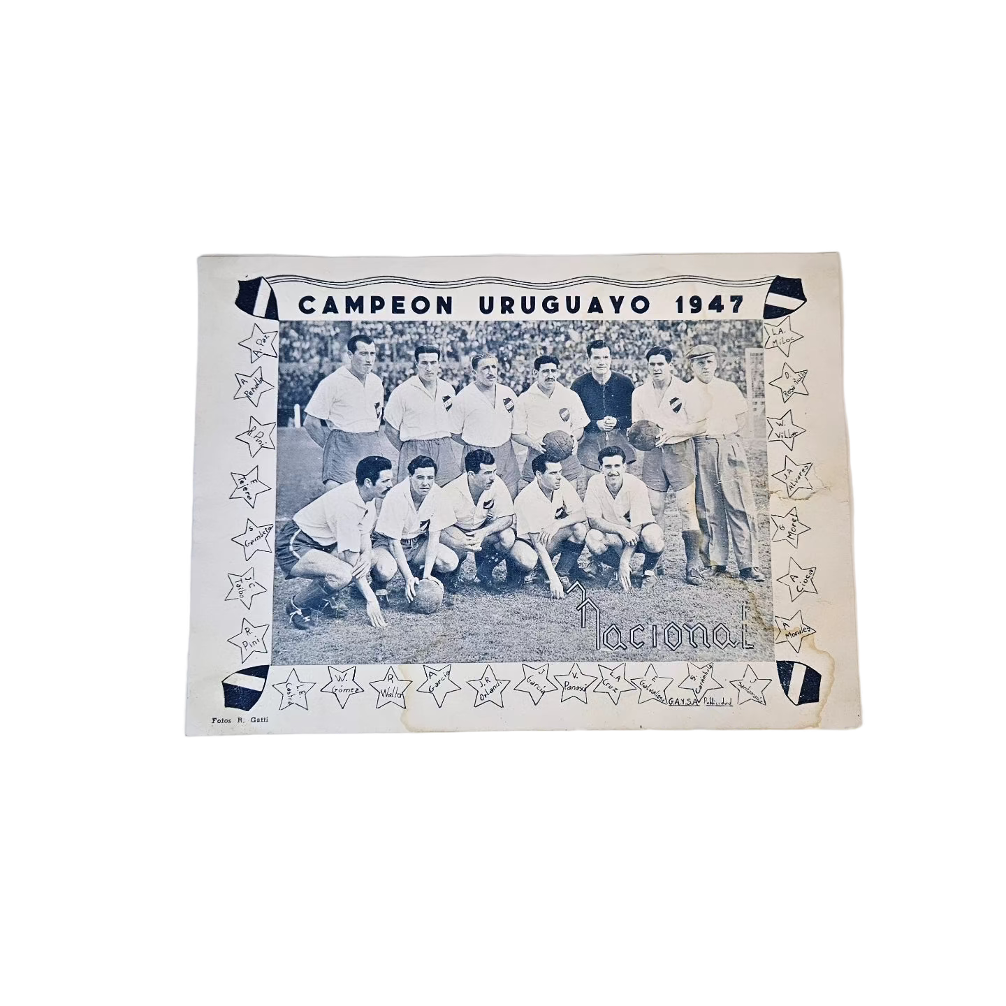 Nacional campeón Uruguayo 1947
