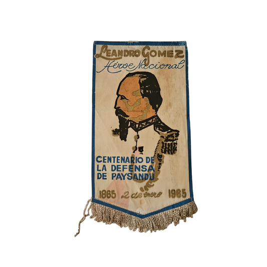 Banderin conmemorativo Leandro Gomez