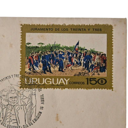 Sobre del primer día conmemorativo Treinta y Tres Orientales
