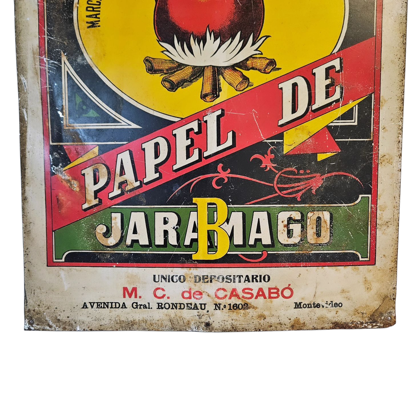 Chapa litografiada Jaramago