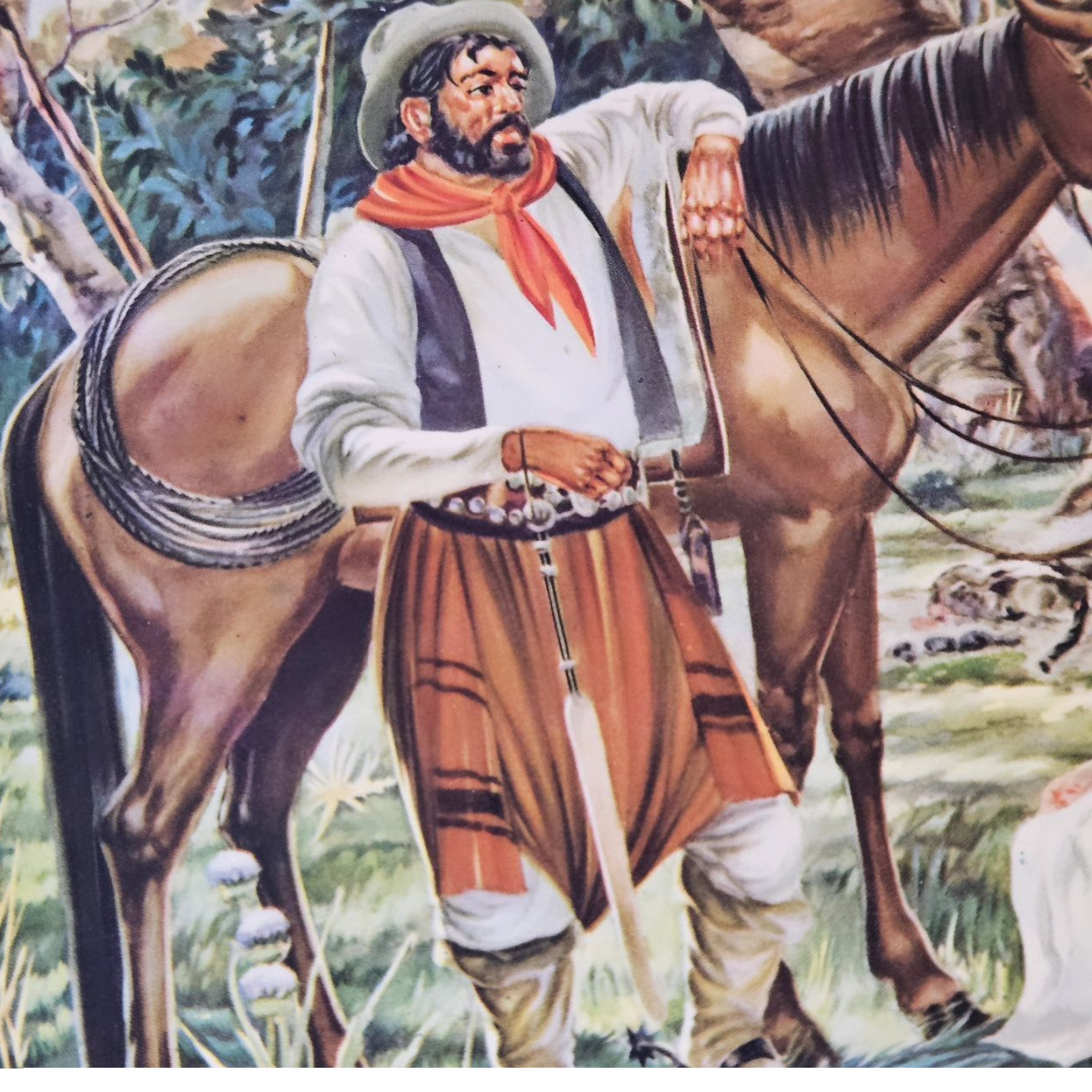 Lamina gauchesca Junto al Río