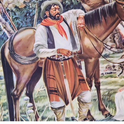 Lamina gauchesca Junto al Río