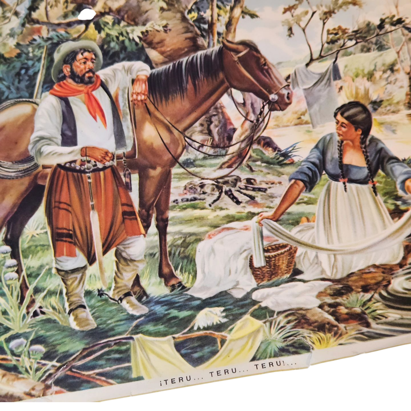 Lamina gauchesca Junto al Río