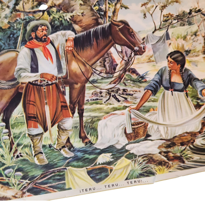 Lamina gauchesca Junto al Río