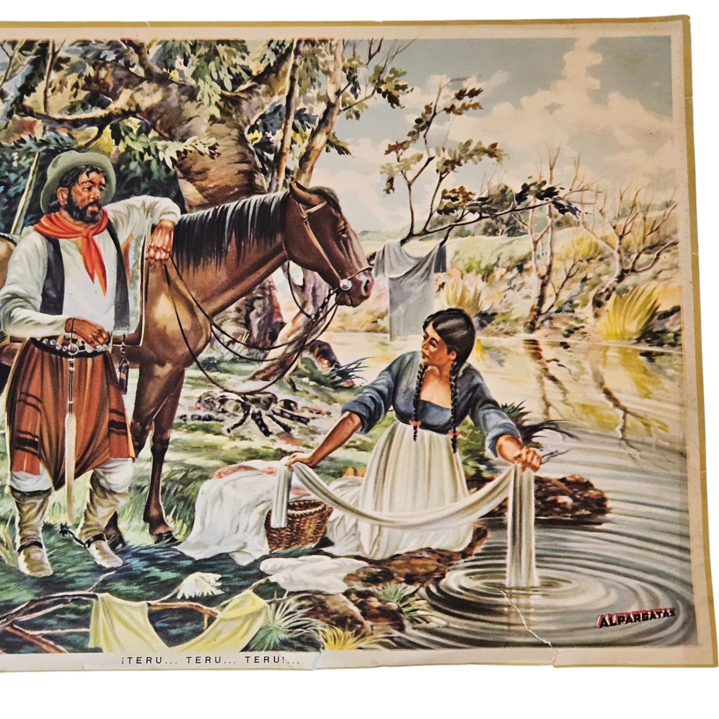 Lamina gauchesca Junto al Río