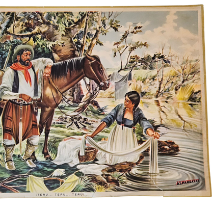 Lamina gauchesca Junto al Río