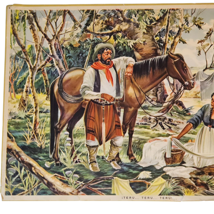 Lamina gauchesca Junto al Río