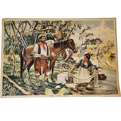 Lamina gauchesca Junto al Río