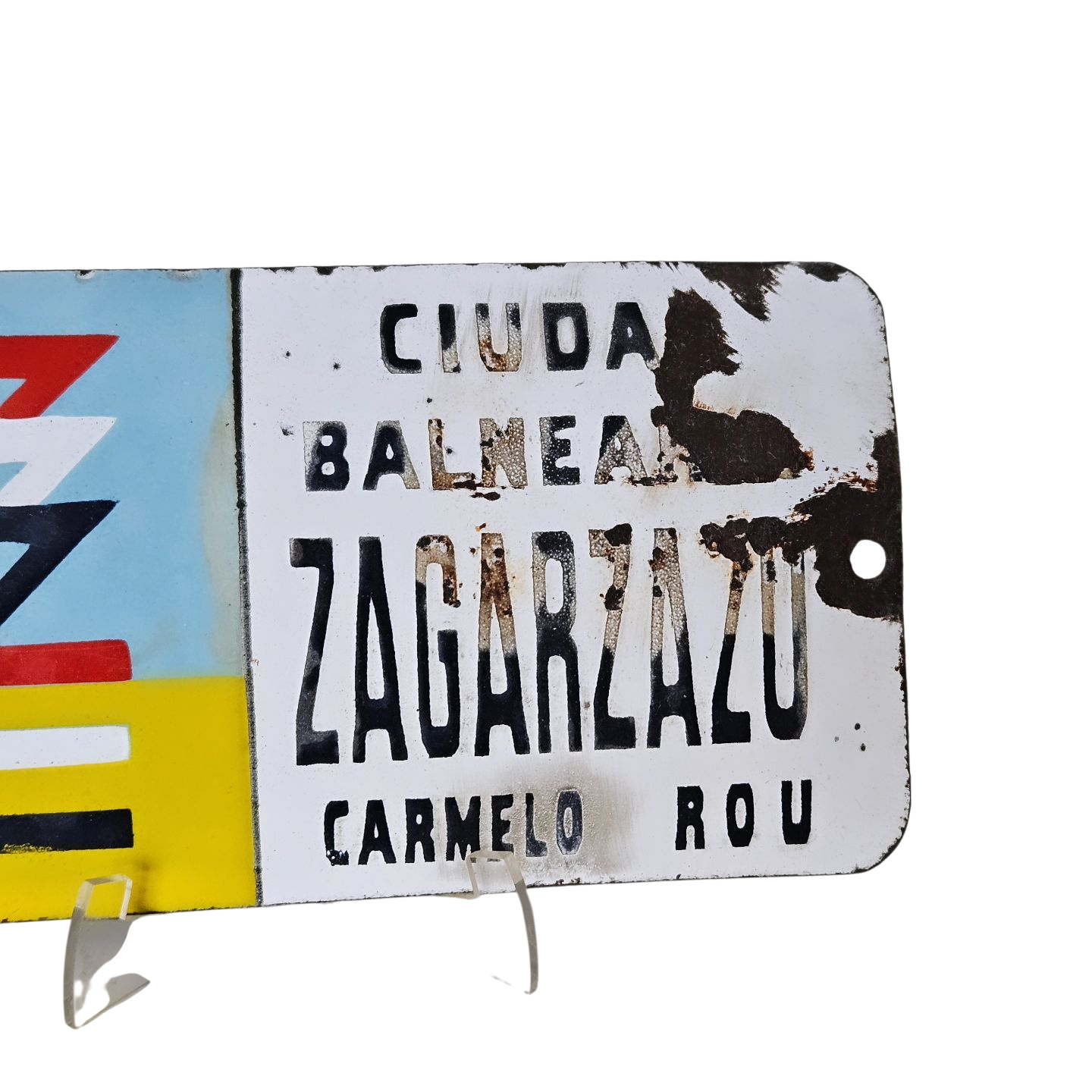 Chapa Esmaltada Balneario Zagarzazu