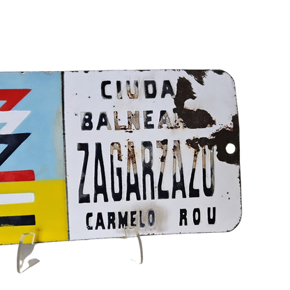 Chapa Esmaltada Balneario Zagarzazu