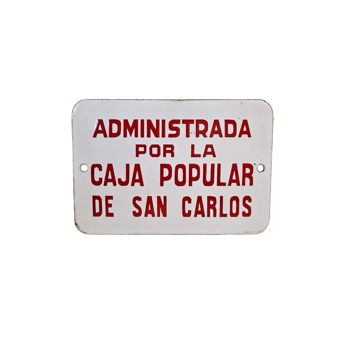 Chapa esmaltada Caja Popular