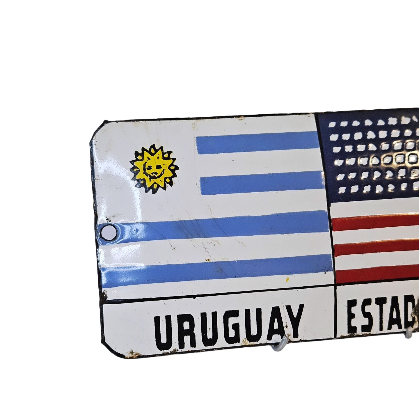Chapa Esmaltada Uruguay - Estados Unidos