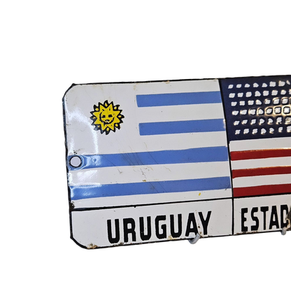 Chapa Esmaltada Uruguay - Estados Unidos