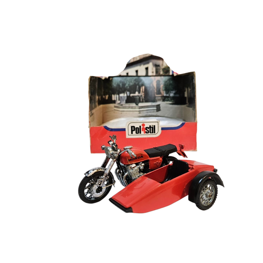 Moto Honda con Side Car Polistil