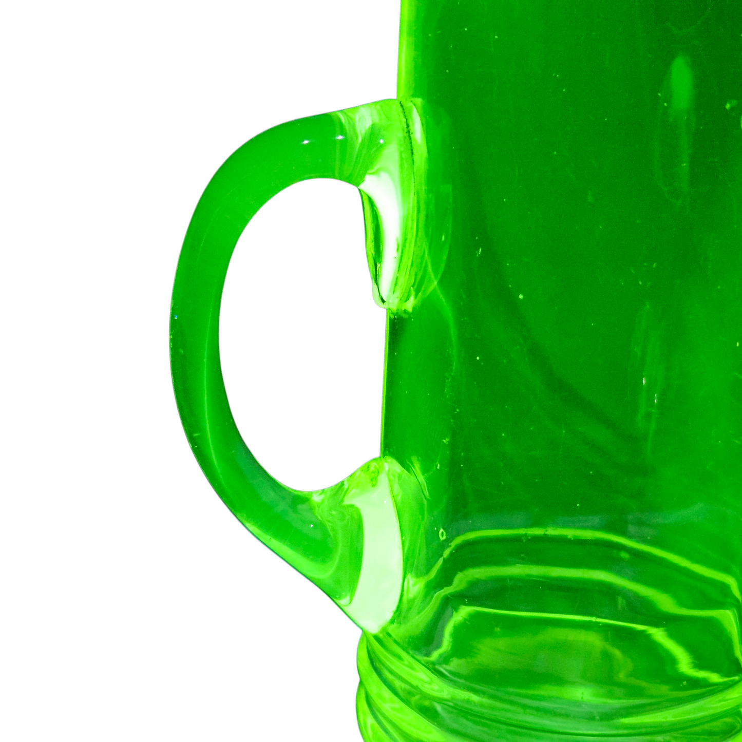 Jarra de vidrio de Uranio