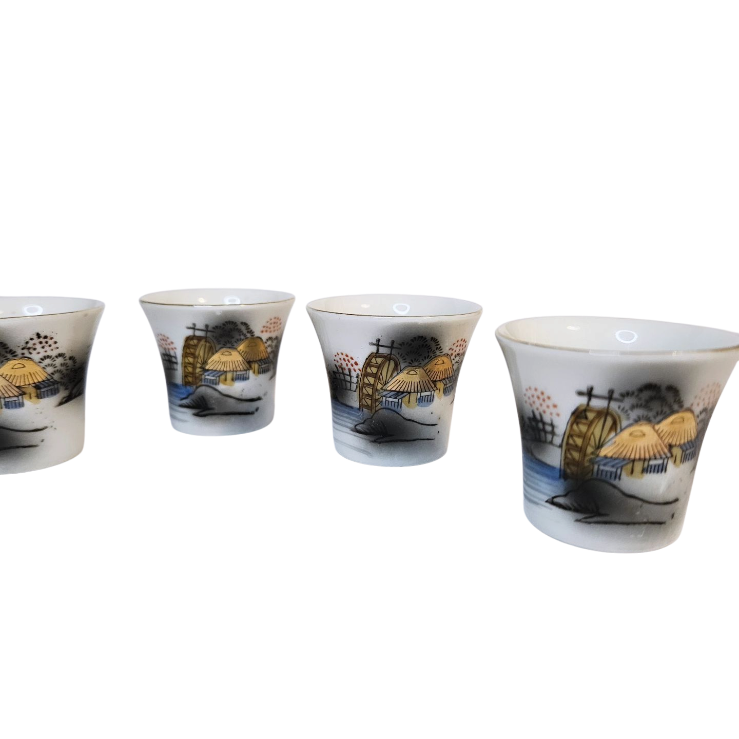 Set de vasos de sake con Litofania
