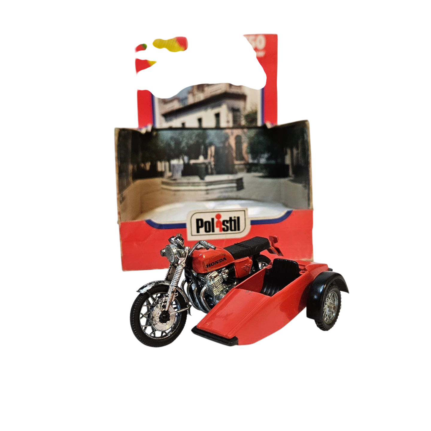 Moto Honda con Side Car Polistil