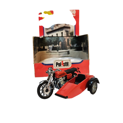 Moto Honda con Side Car Polistil