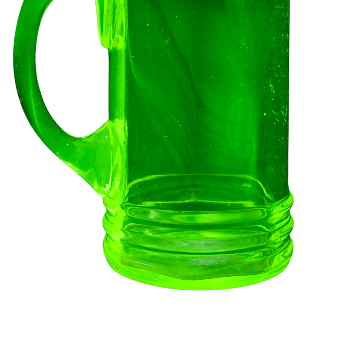 Jarra de vidrio de Uranio