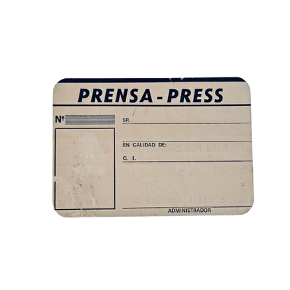 Carnet de Prensa diario "El Debate" del Partido Nacional