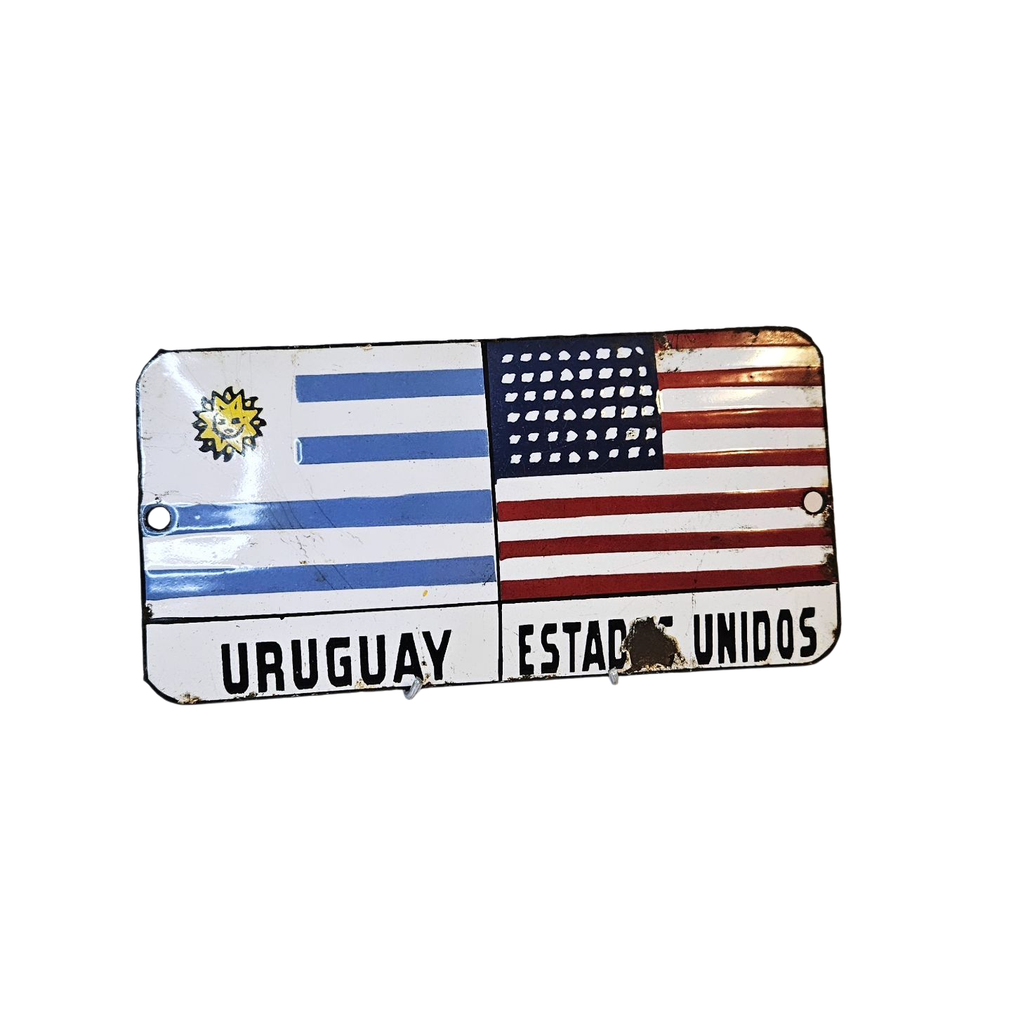 Chapa Esmaltada Uruguay - Estados Unidos