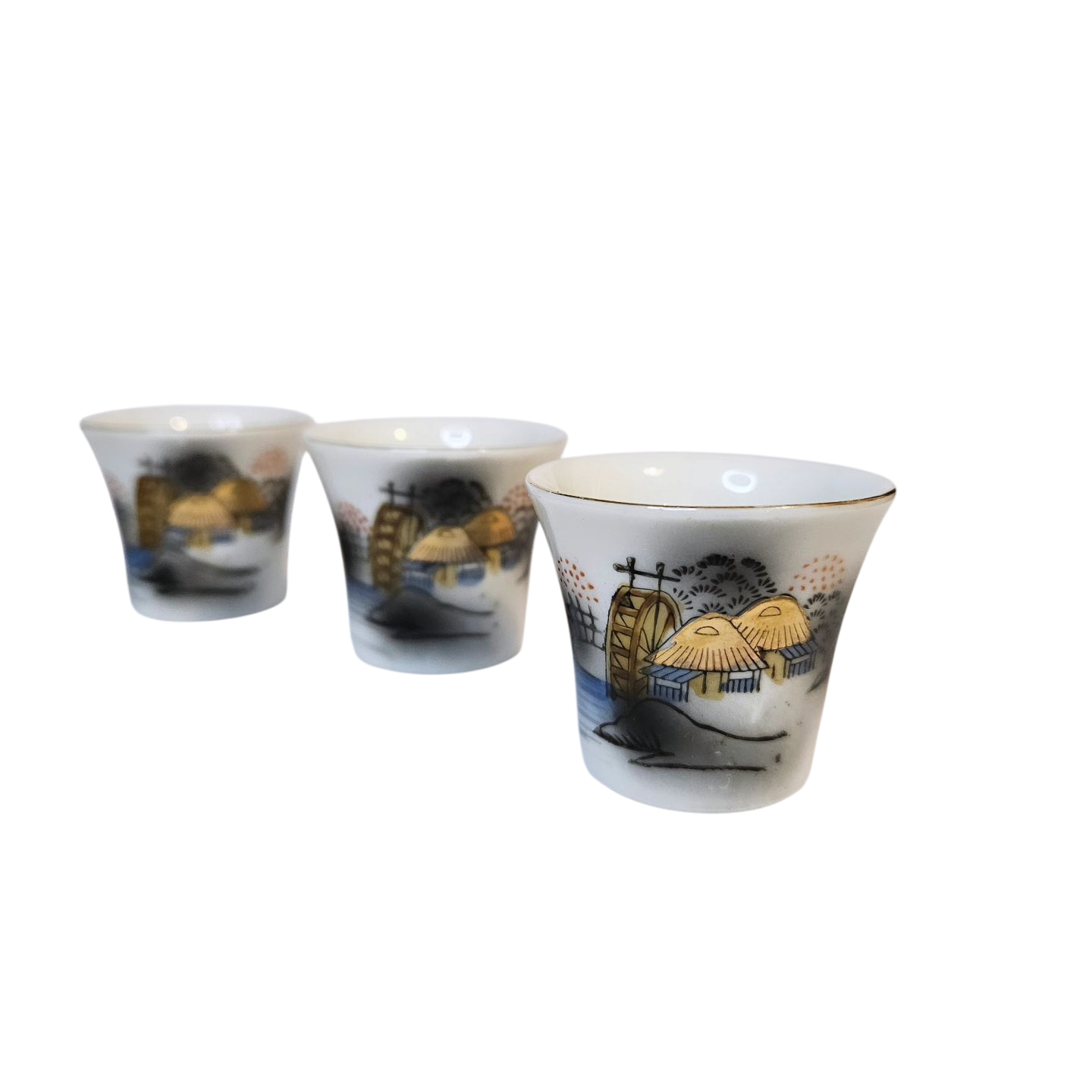 Set de vasos de sake con Litofania