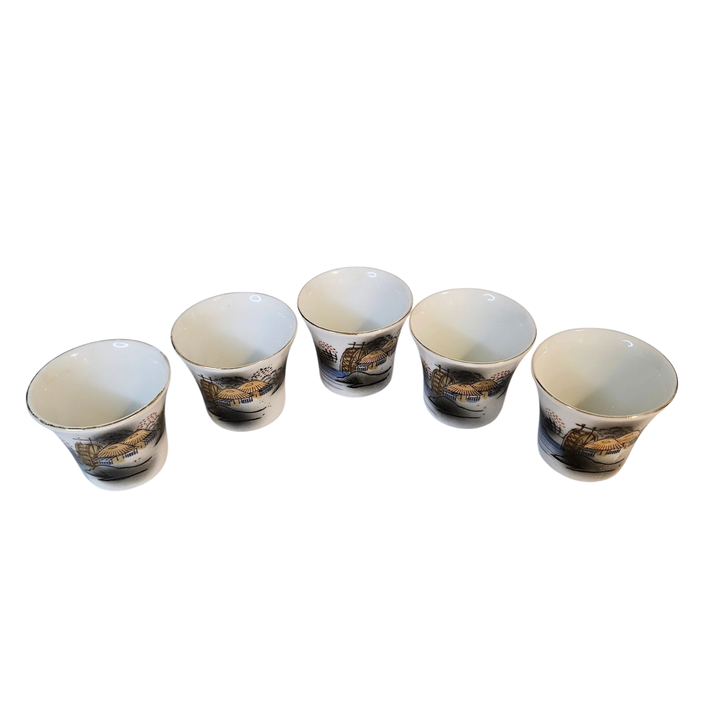Set de vasos de sake con Litofania