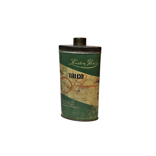 Lata de talco London Paris
