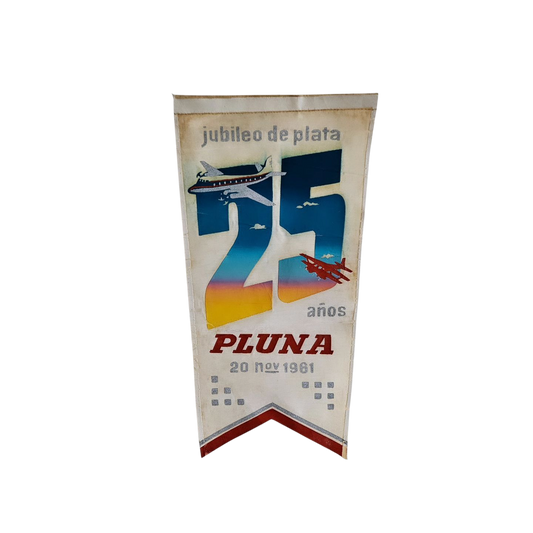 Banderin 25 años PLUNA