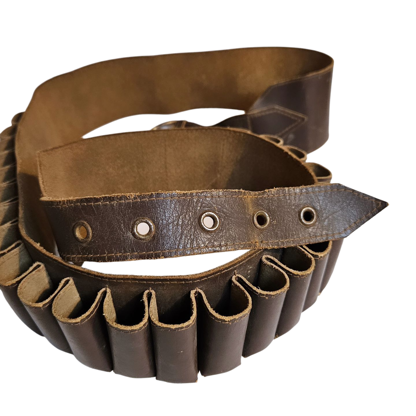 Cinturón simil cuero porta cartuchos