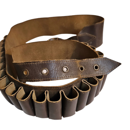 Cinturón simil cuero porta cartuchos