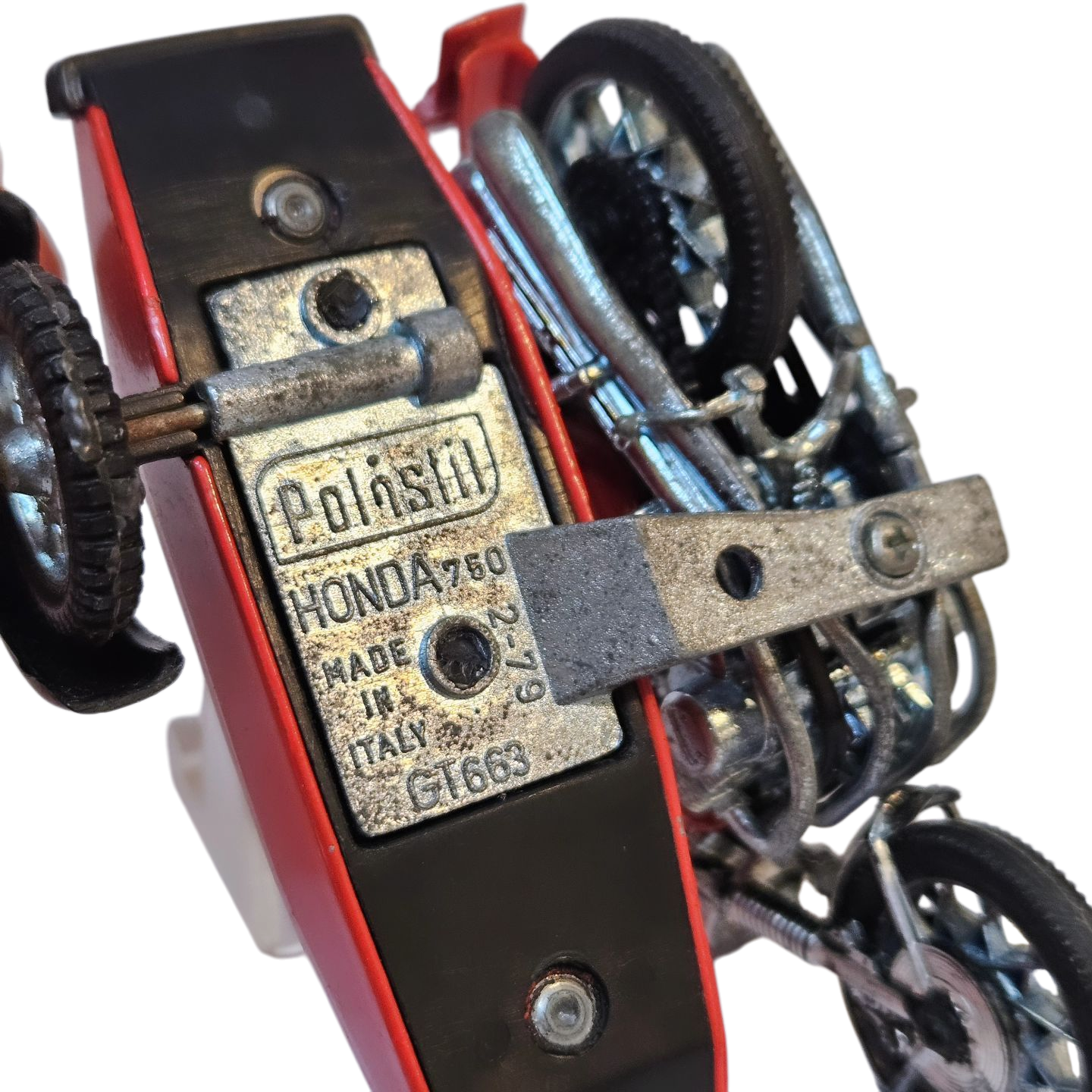Moto Honda con Side Car Polistil