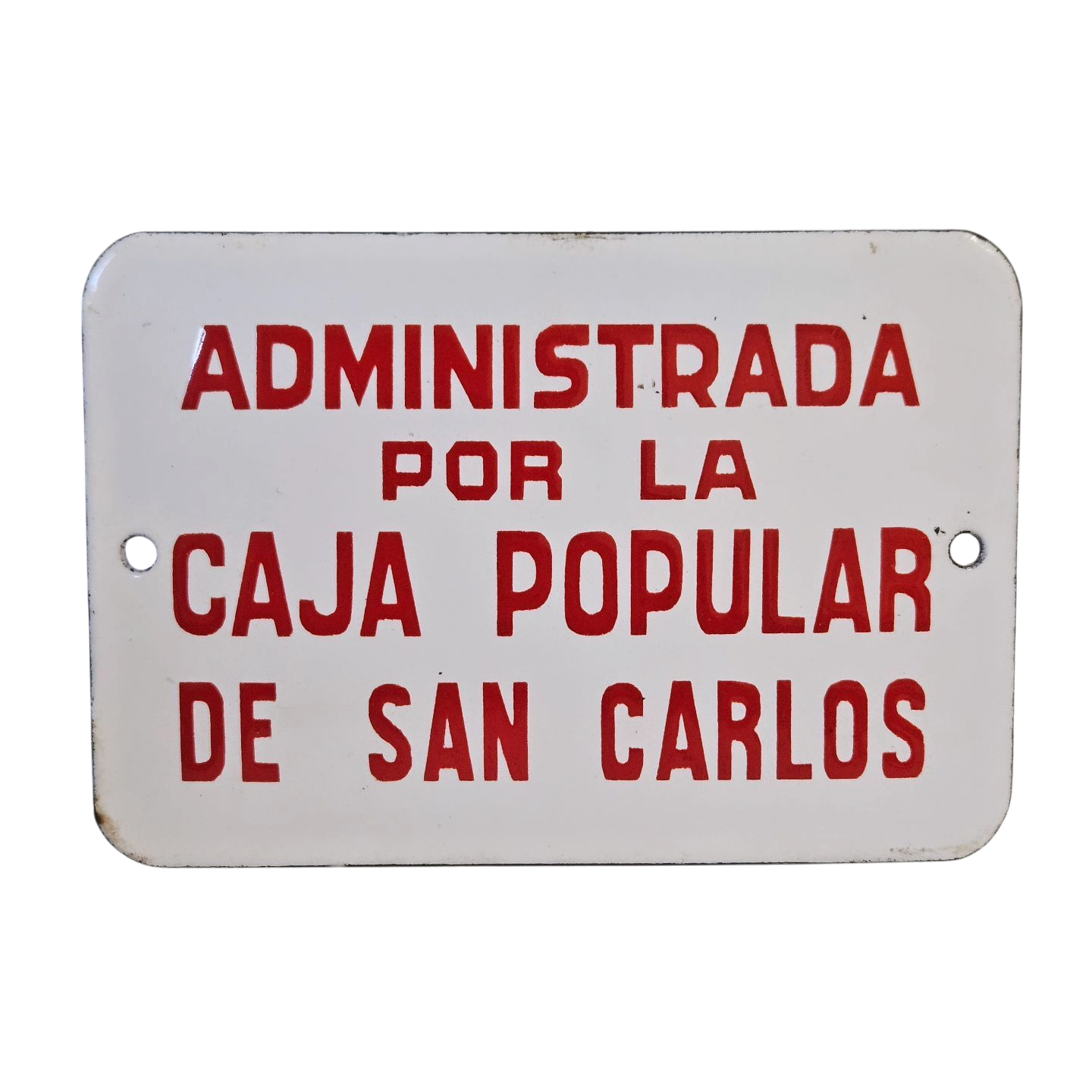 Chapa esmaltada Caja Popular