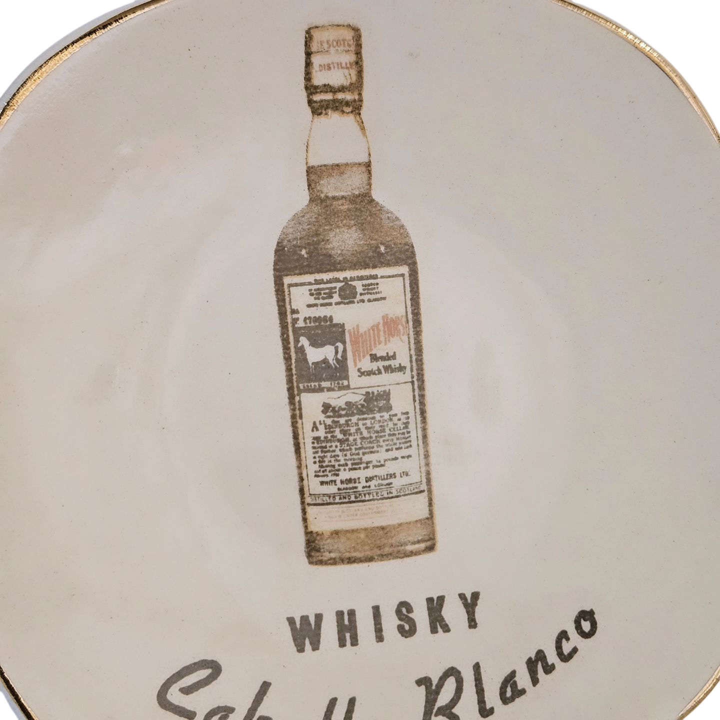 Platillo publicitario White Horse