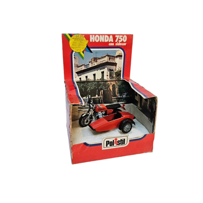 Moto Honda con Side Car Polistil