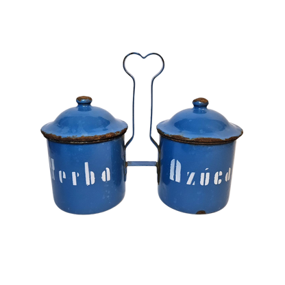 Azucarero & Yerbero esmaltado