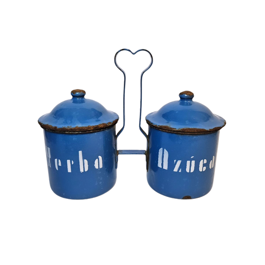 Azucarero & Yerbero esmaltado