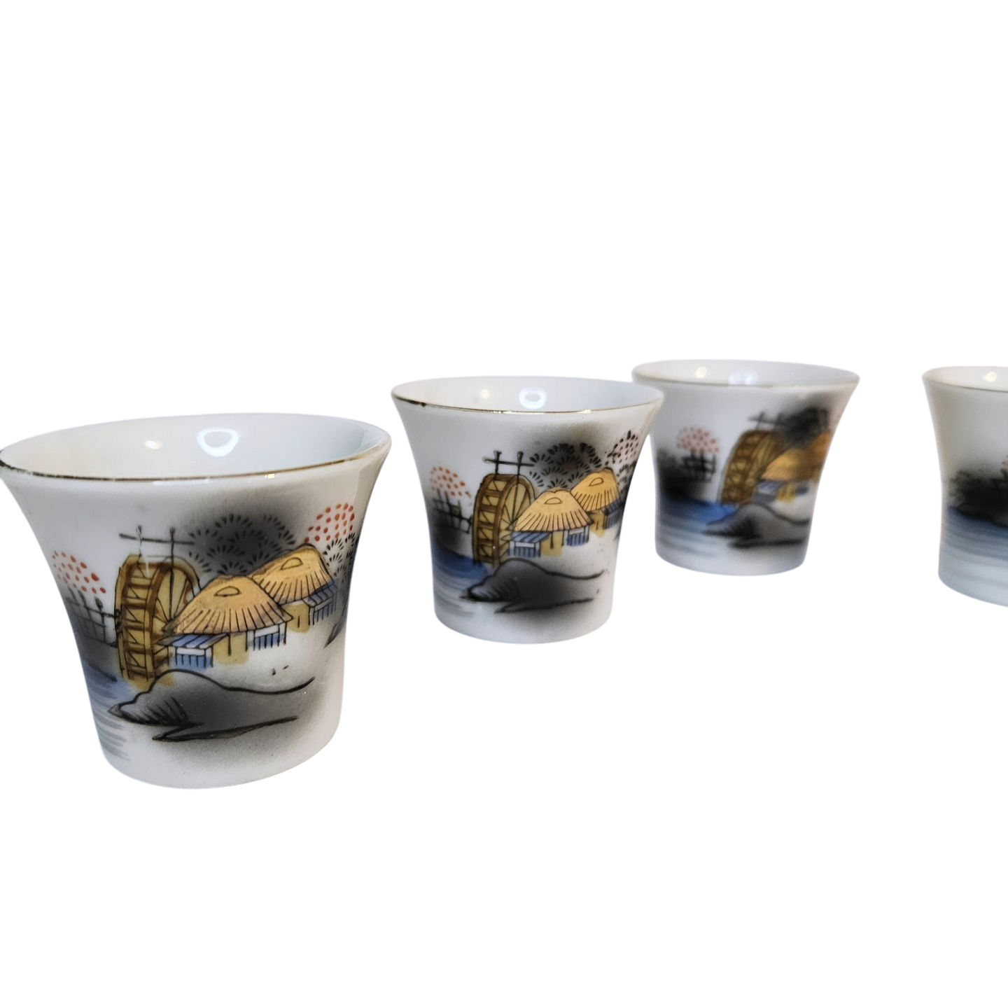Set de vasos de sake con Litofania