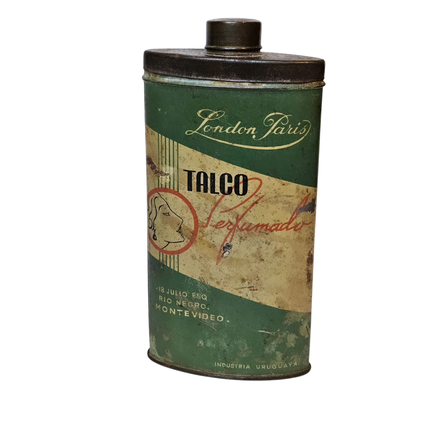 Lata de talco London Paris